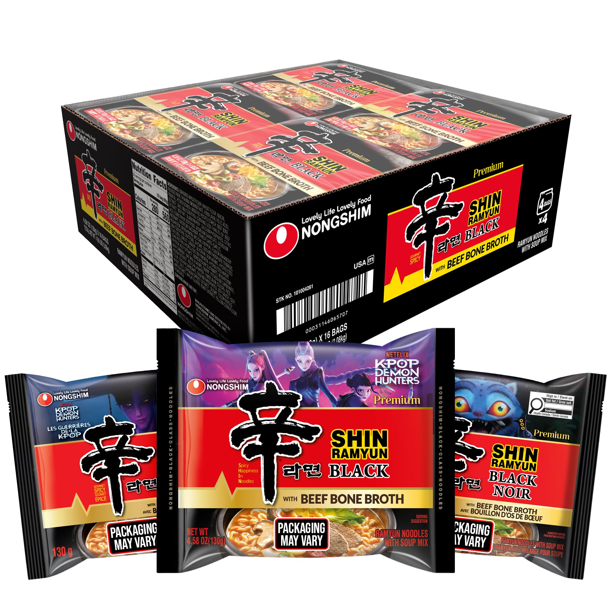 Nongshim empaque frontal mostrando el producto y confianza en la despensa