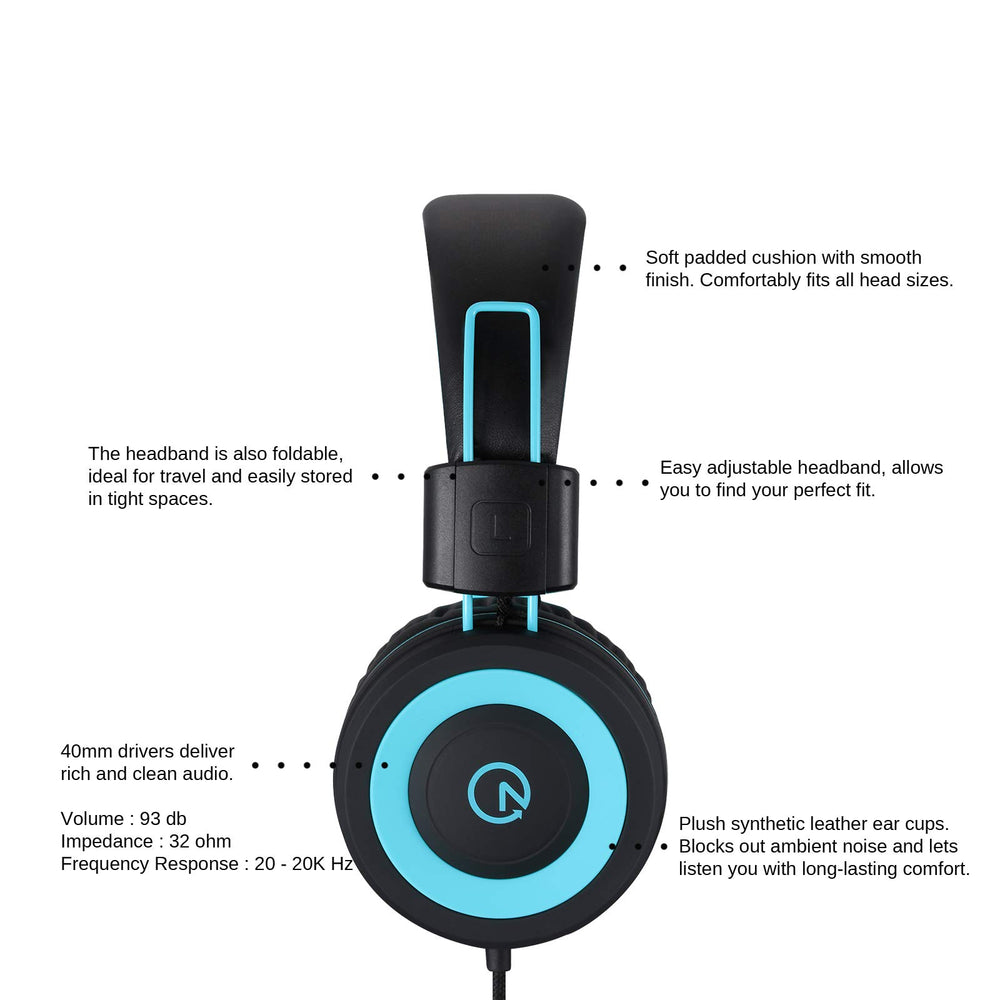 noot products auriculares plegados ocupando poco espacio para almacenar