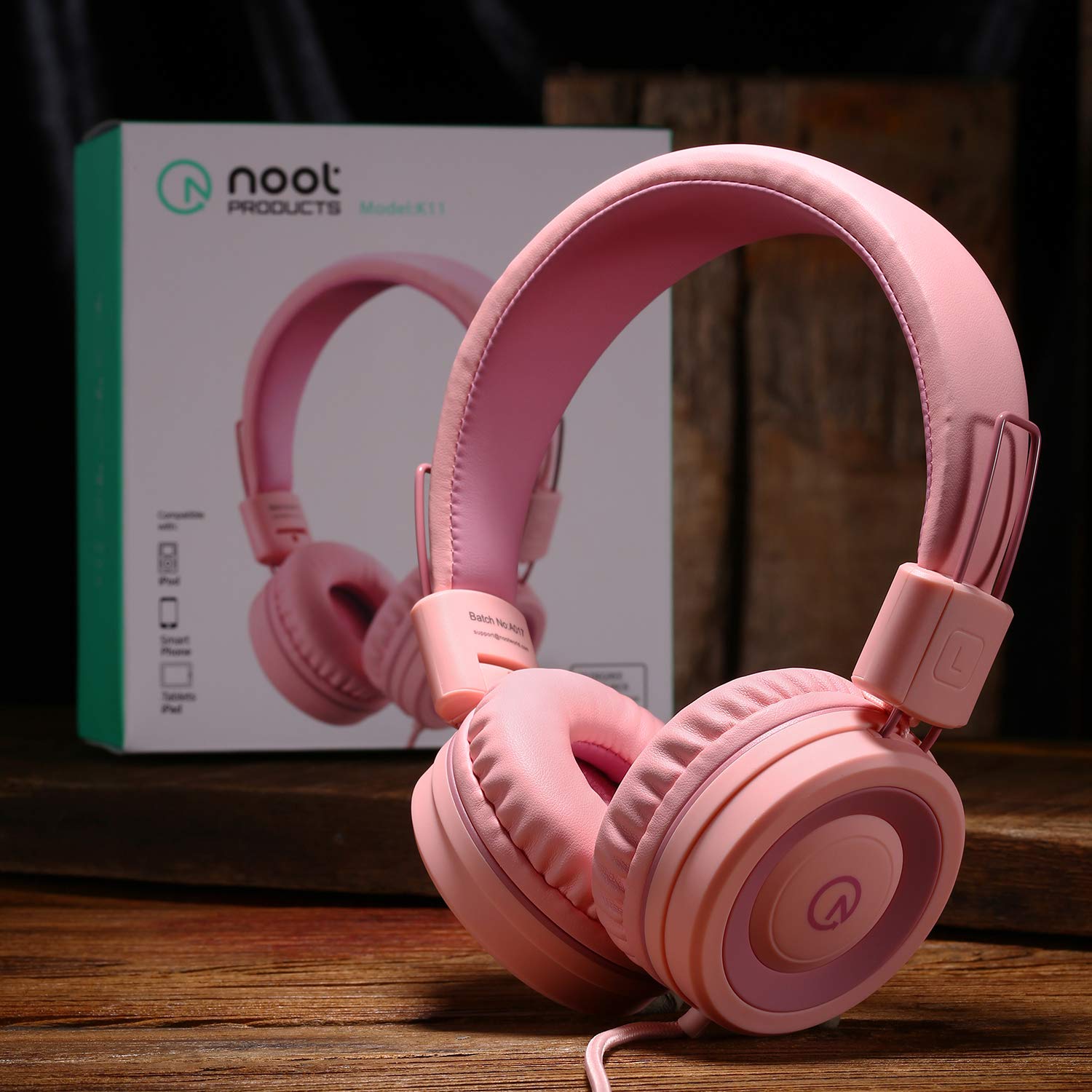 noot products folded compact K11 headphones demonstrating portable travel-ready storage