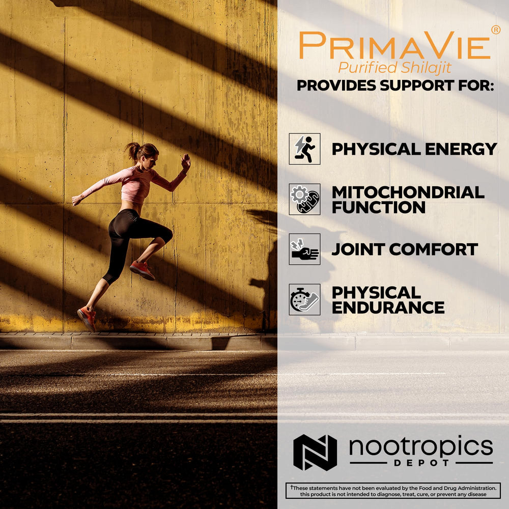 Nootropics Depot envase abierto con cápsulas para cantidad y uso práctico