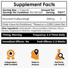 Nootropics Depot PrimaVie cápsulas en mano para dosificación fácil y comodidad
