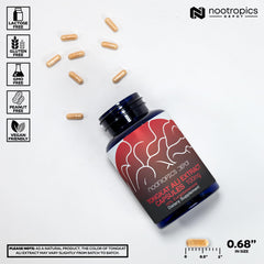 Nootropics Depot textura del extracto en polvo con enfoque en pureza