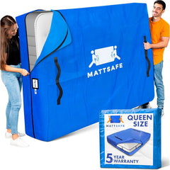 Nordic Elk funda queen vista frontal protegiendo colchón
