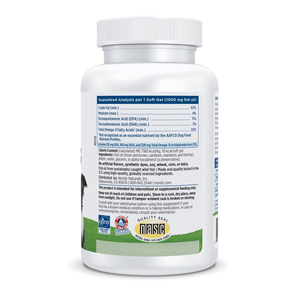 Nordic Naturals cápsula blanda en primer plano que facilita dosificación
