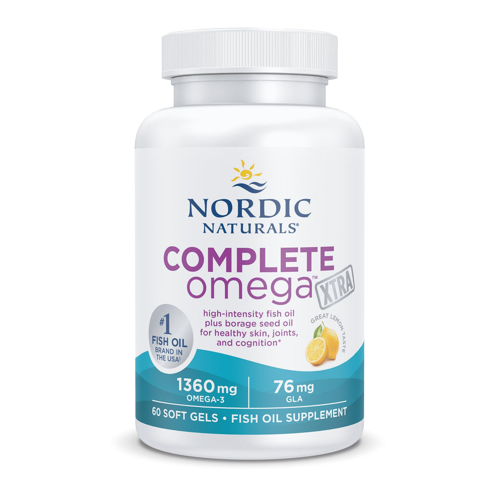 Nordic Naturals cápsulas en mano para mostrar tamaño y facilidad de uso