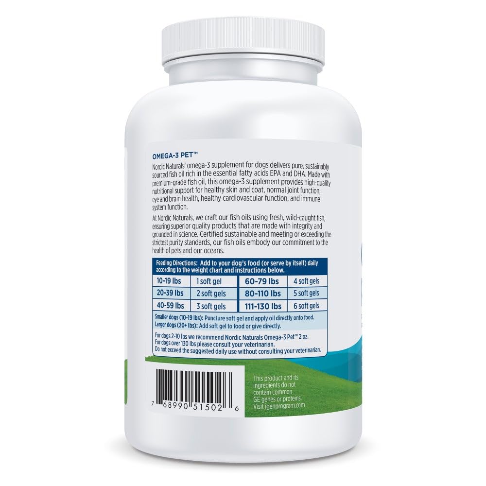 Nordic Naturals etiqueta con información nutricional clara y legible