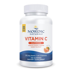 Nordic Naturals envase frontal mostrando 120 gomitas y beneficios claros