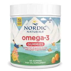Nordic Naturals frente del empaque mostrando 120 gomitas y beneficios