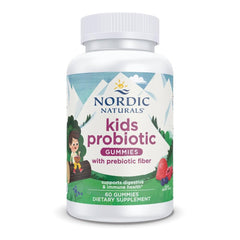 Nordic Naturals envase frontal mostrando 60 gomitas y beneficios básicos