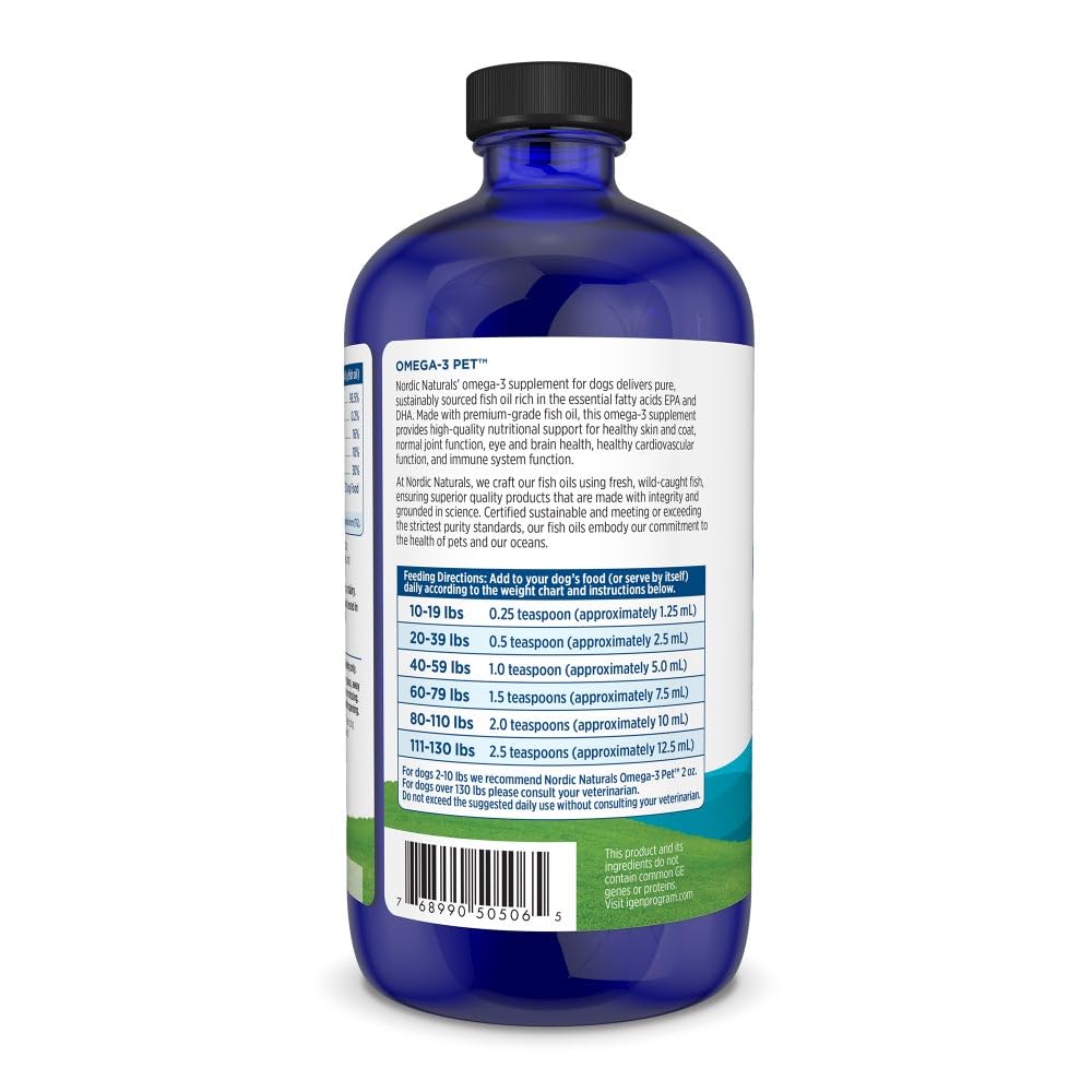 Nordic Naturals botella junto a una mano para referencia de tamaño