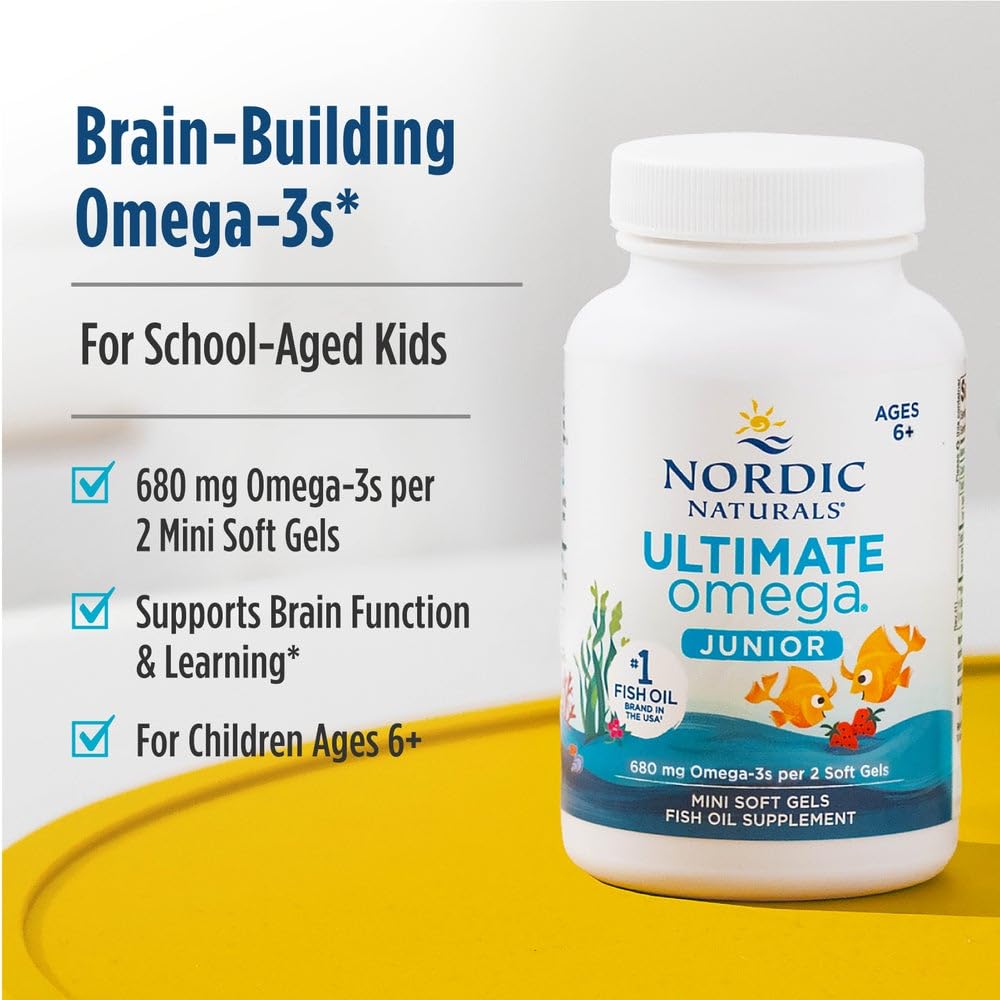 Nordic Naturals perla en mano para comparar tamaño y facilidad de tragar