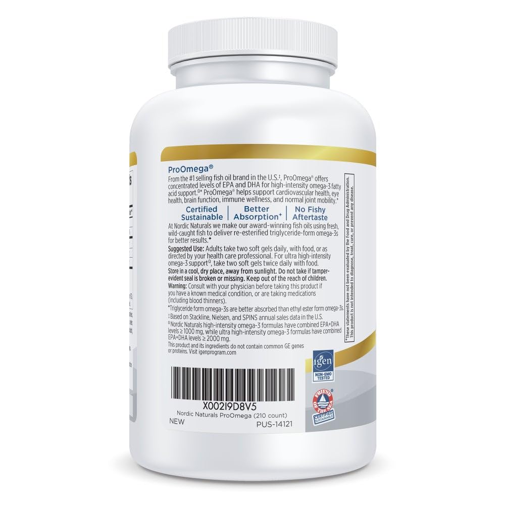 Nordic Naturals frasco junto a rodajas de limón destacando sabor y frescura
