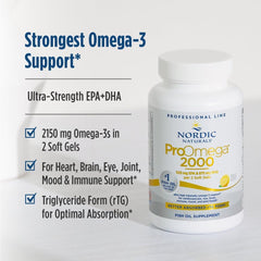 Nordic Naturals aceite omega‑3 textura brillante demostrando alta concentración