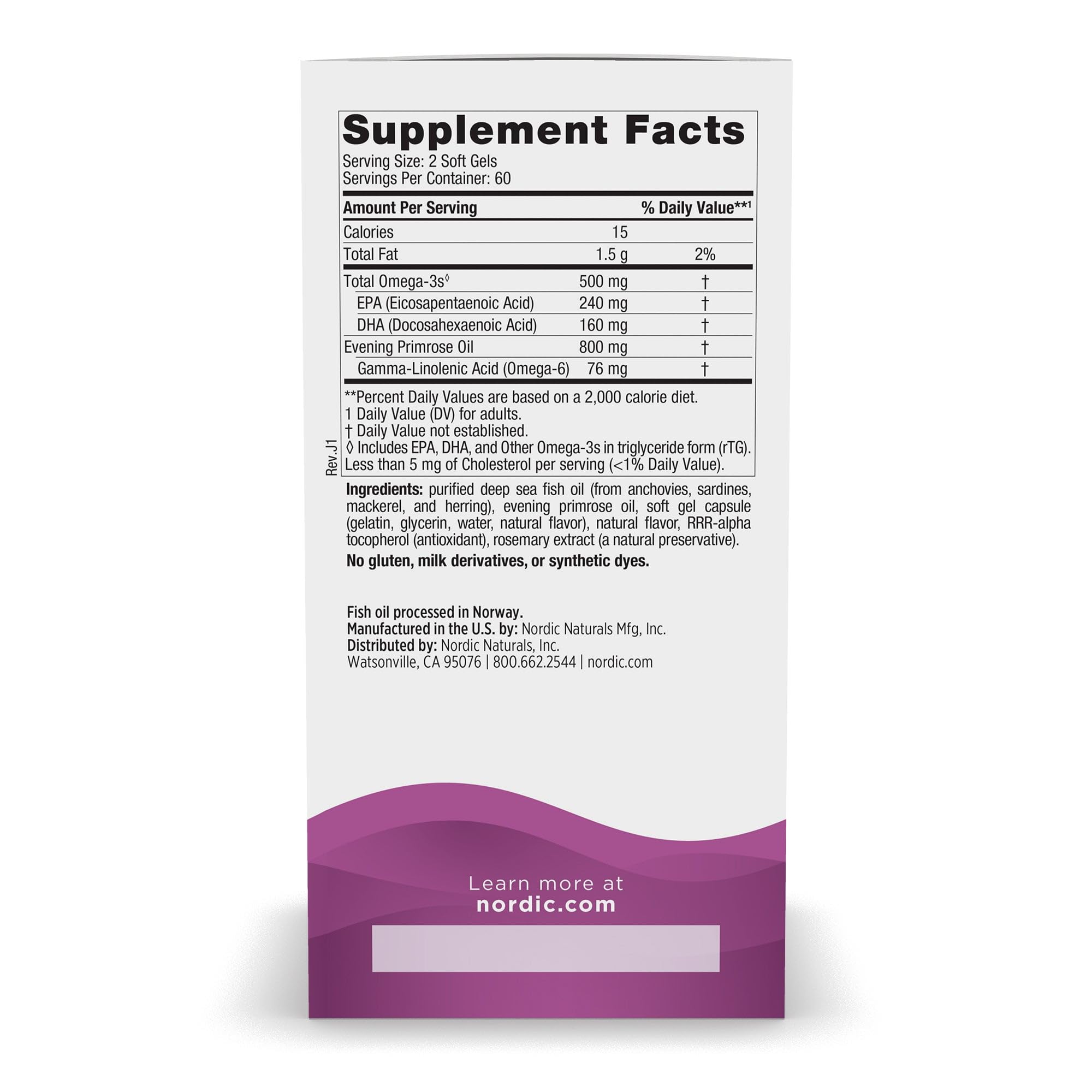 Nordic Naturals primer plano textura de cápsula resaltando calidad y pureza