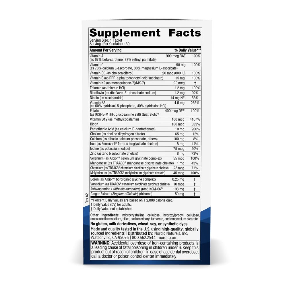 Nordic Naturals detalle de la tableta mostrando su textura y solidez útil