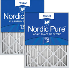 Nordic Pure vista frontal del empaque mostrando el tamaño real y beneficio de ajuste