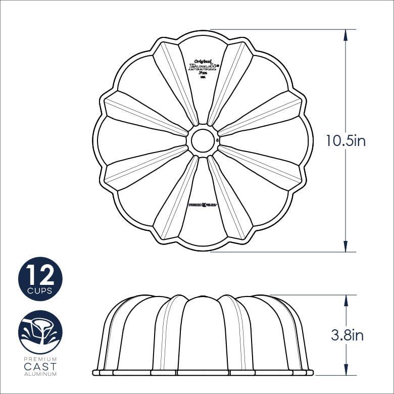 Nordic Ware Bundt pan on countertop in kitchen setting for everyday baking inspiration