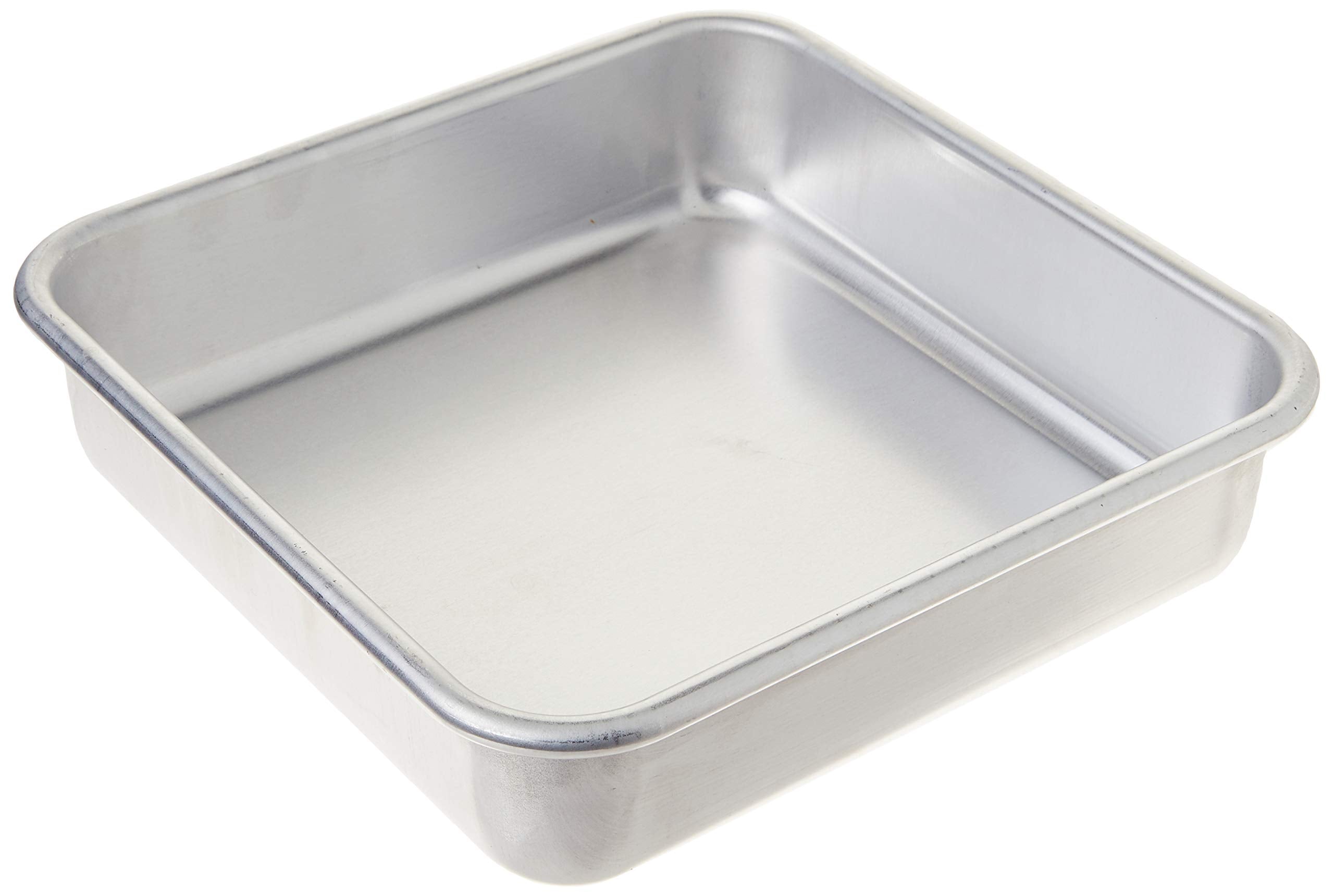 Nordic Ware frente del molde cuadrado mostrando acabado duradero