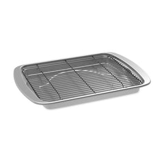 Nordic Ware tocino horneado uniforme sobre la rejilla con textura crujiente