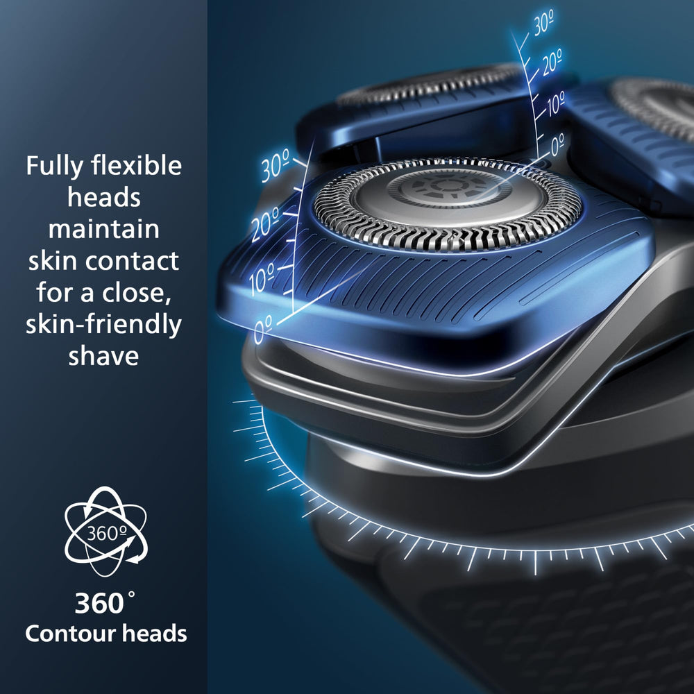 Norelco 7800 recubrimiento Nano SkinGlide que mejora deslizamiento y reduce irritación