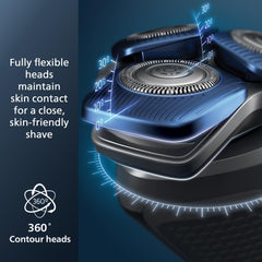 Norelco 7800 recubrimiento Nano SkinGlide que mejora deslizamiento y reduce irritación