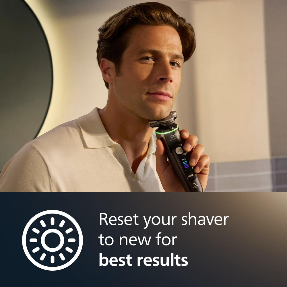 Philips Norelco detalle metálico de las hojas para corte preciso
