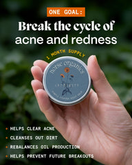 Norse Organics detalle de etiqueta con lista de ingredientes botánicos activos