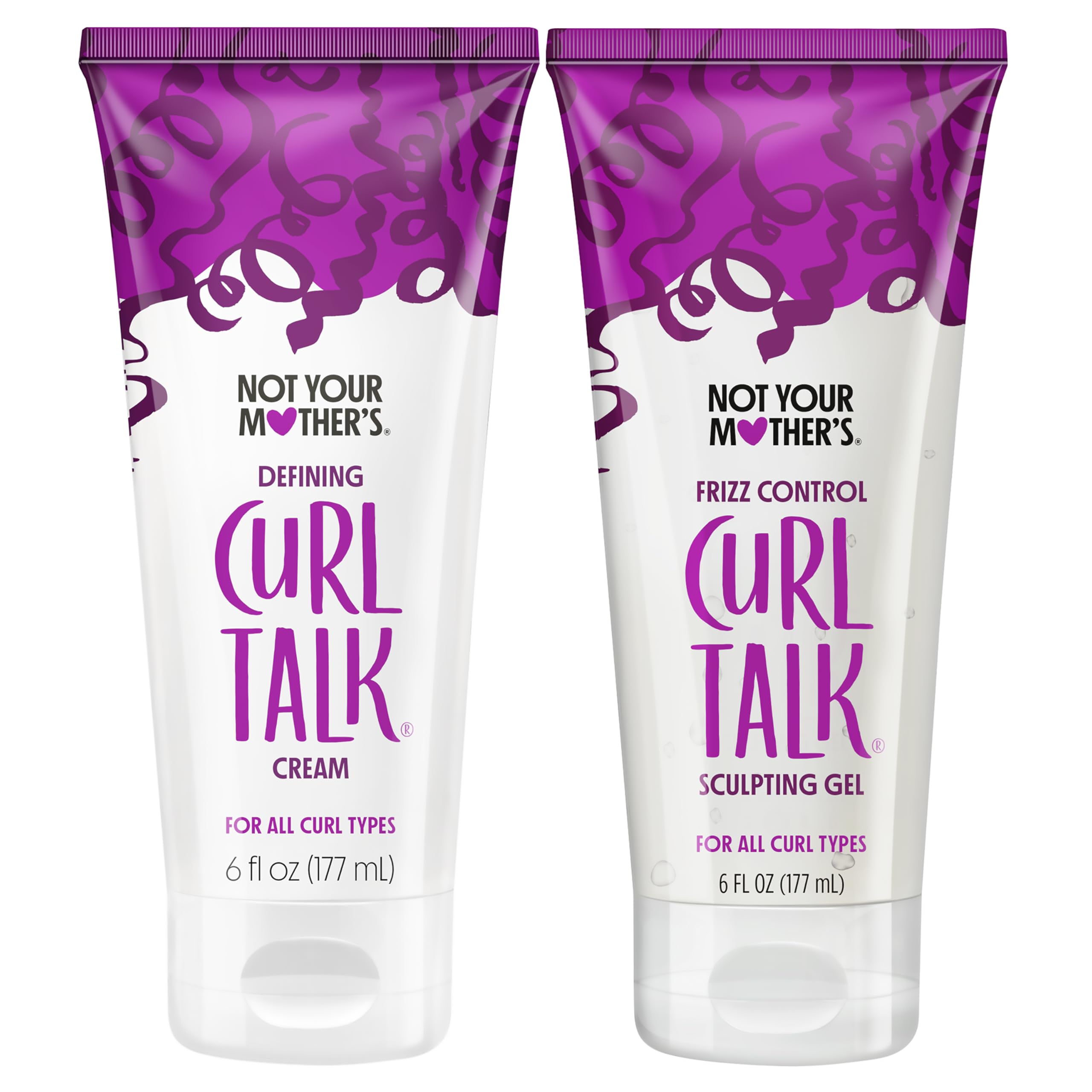 Not Your Mother's frontal del envase que muestra la marca y control del frizz