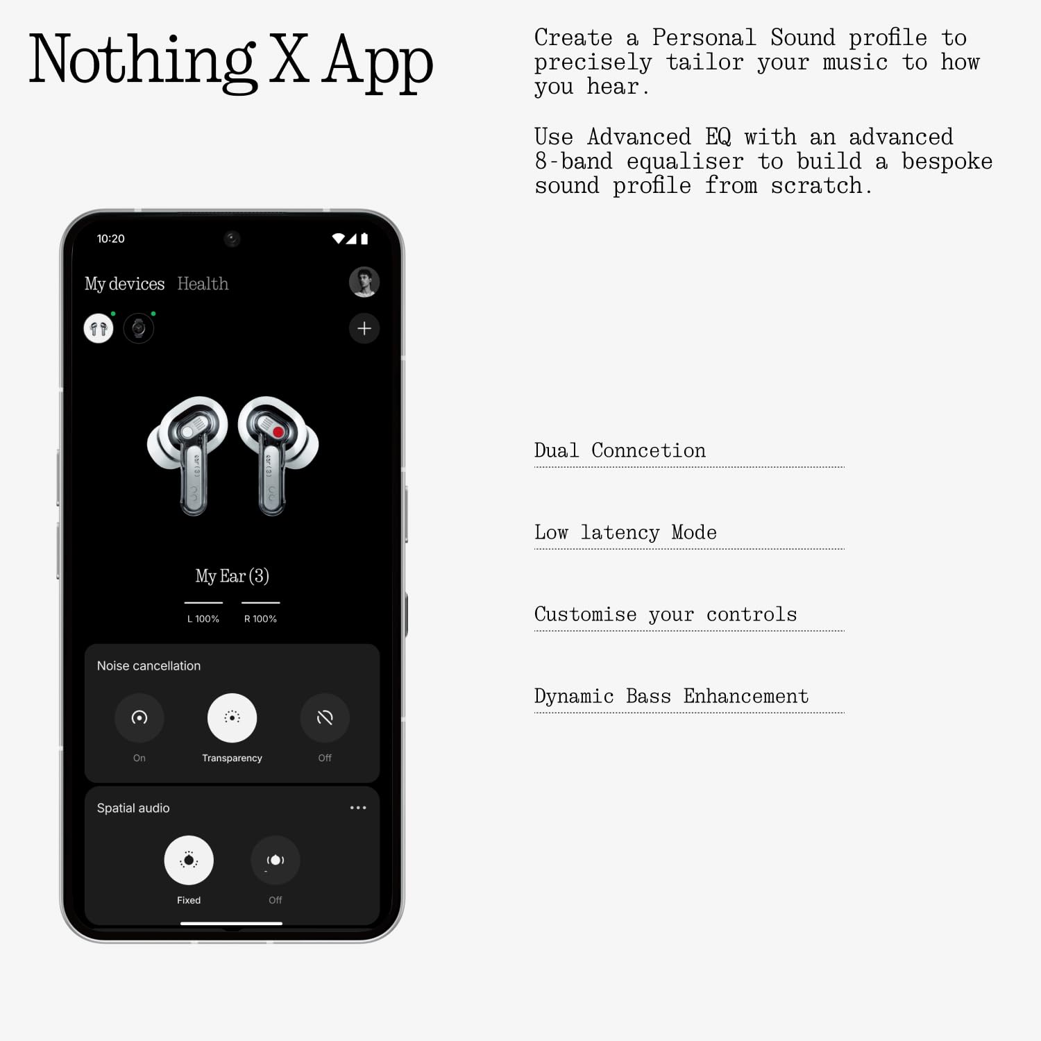 Nothing Ear (3) expuesto bajo lluvia ligera, resistencia IP54 para entrenamiento diario