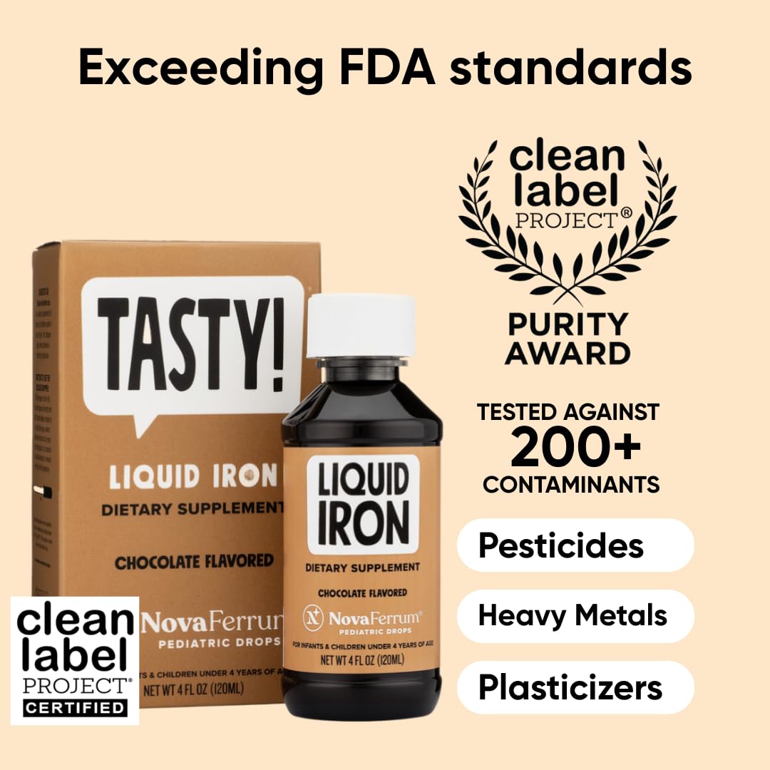 NovaFerrum dropper and liquid close-up highlighting smooth texture and easy dosing