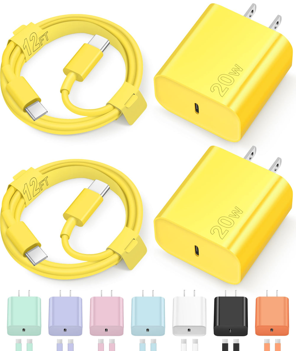 Novobit adaptador frontal 20W mostrando puerto USB-C y beneficio carga rápida