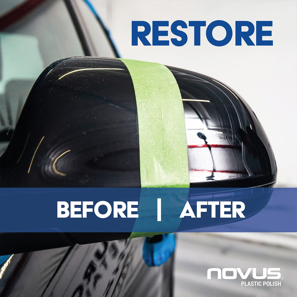 Novus kit colocado en taller con herramientas, muestra versatilidad para restauración