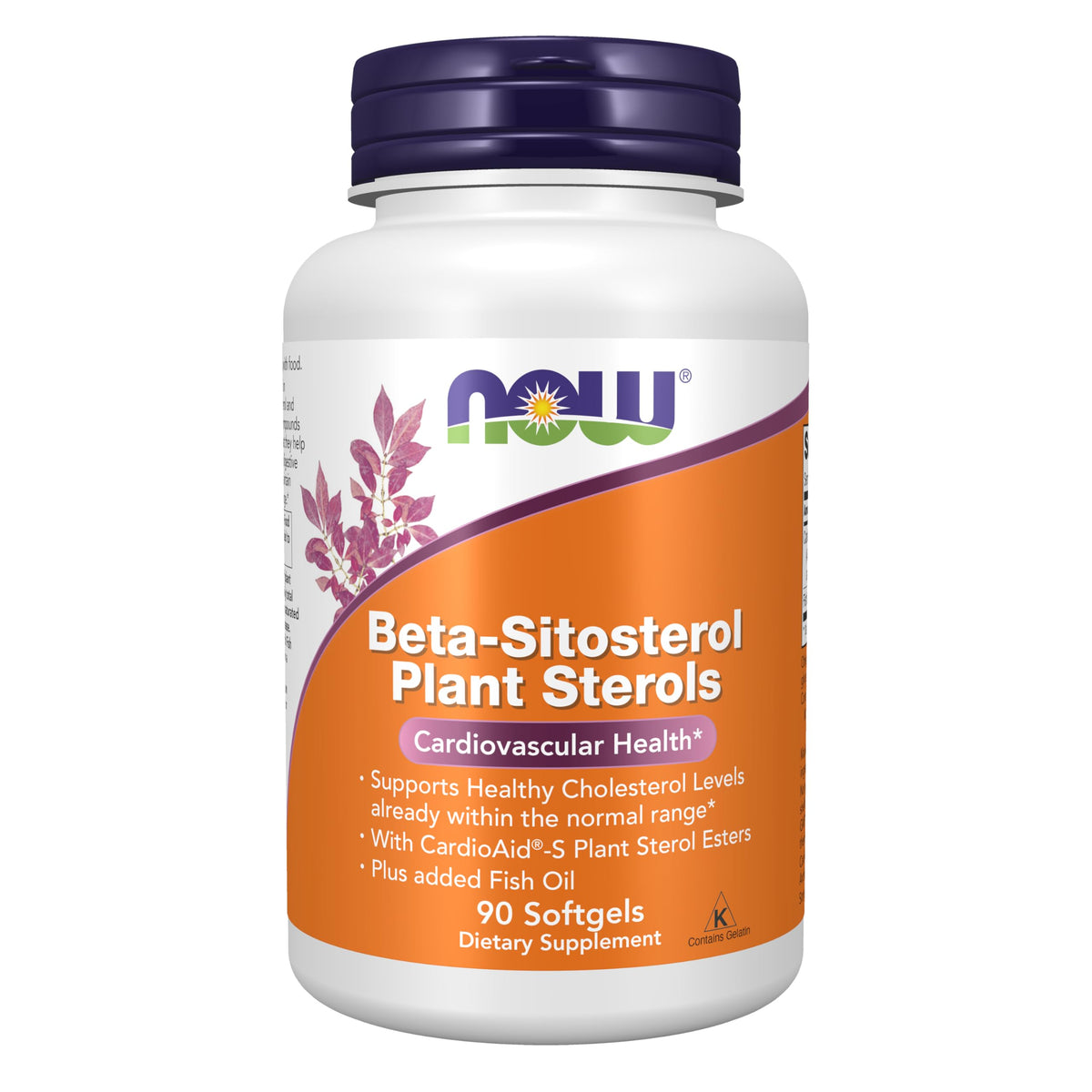 NOW Foods front packaging showing product name and softgels benefits