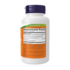 NOW Foods primer plano de cápsula vegetal, textura y acabado fácil de tragar