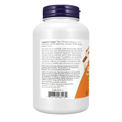 Vaso con glucomannan disuelto mostrando gel formado y fácil consumo NOW Foods