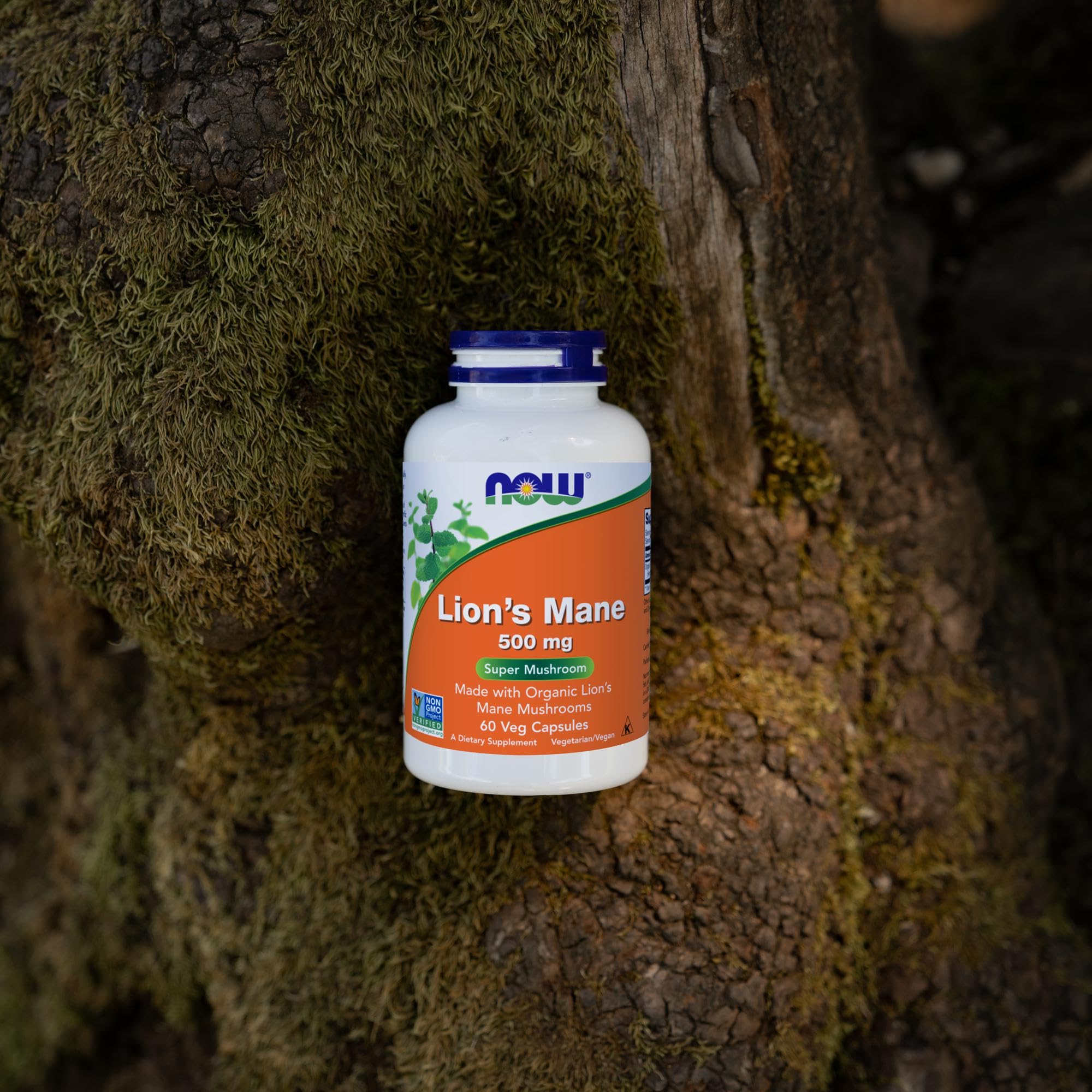 NOW Foods detalle de cápsula vegetal abierta, sin componentes animales