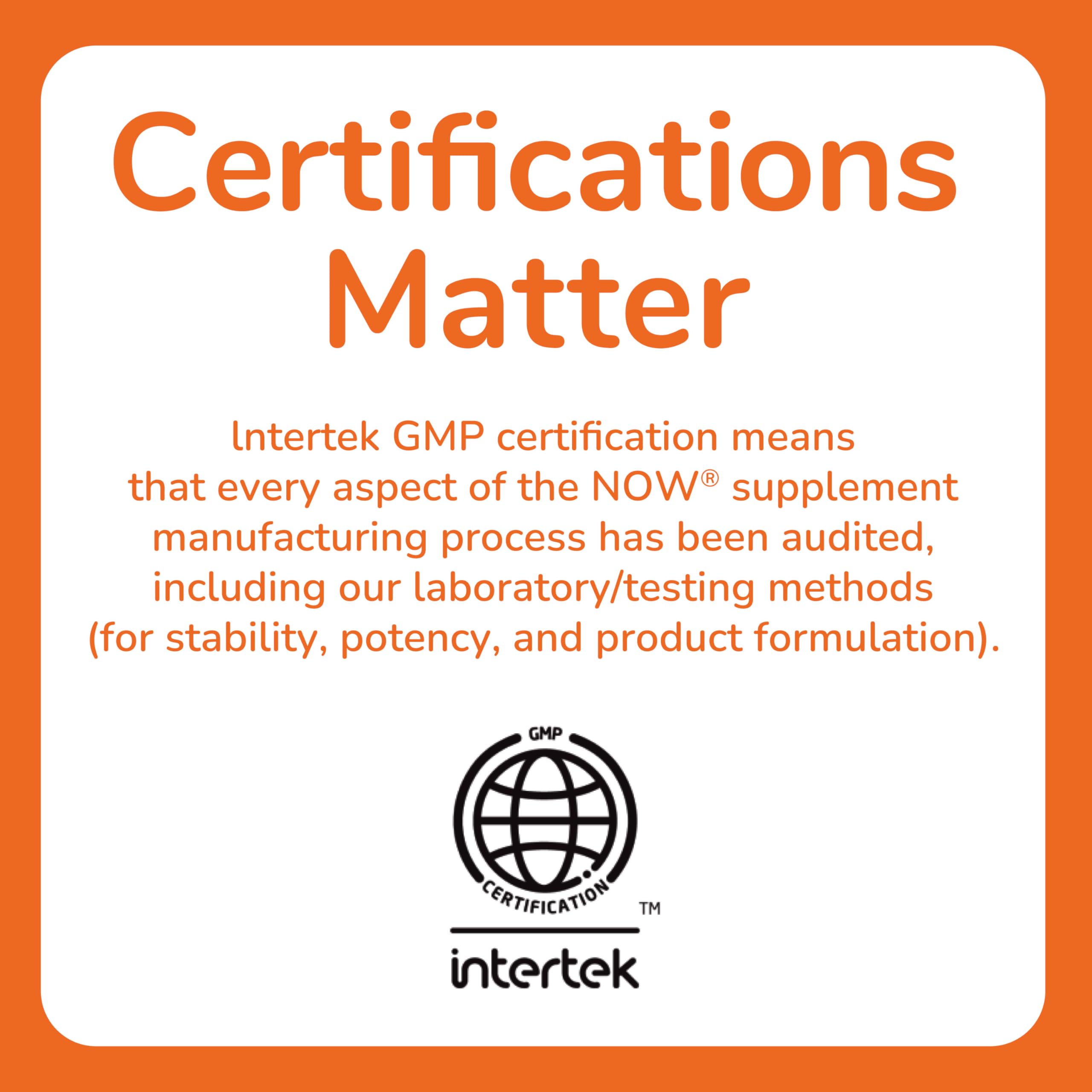 NOW Foods etiqueta con ingredientes y certificaciones Kosher y Non-GMO visibles