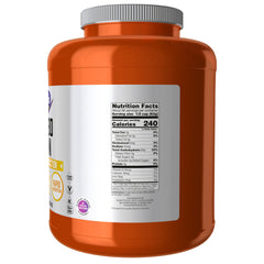 Polvo de NOW Foods Carbo Gain textura fina, fácil disolución y mezcla rápida