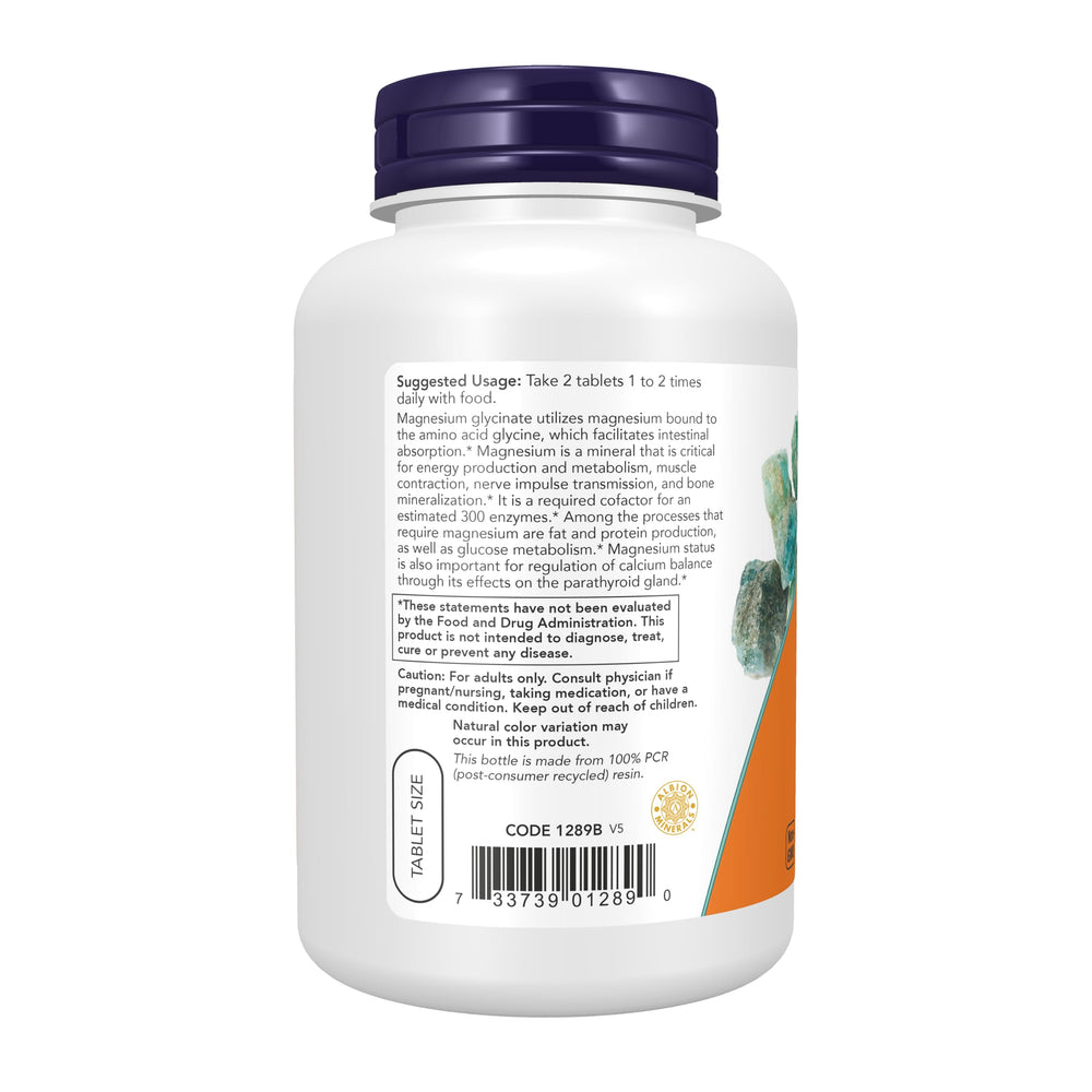 NOW Foods tabletas en mano para comparar tamaño y dosificación práctica