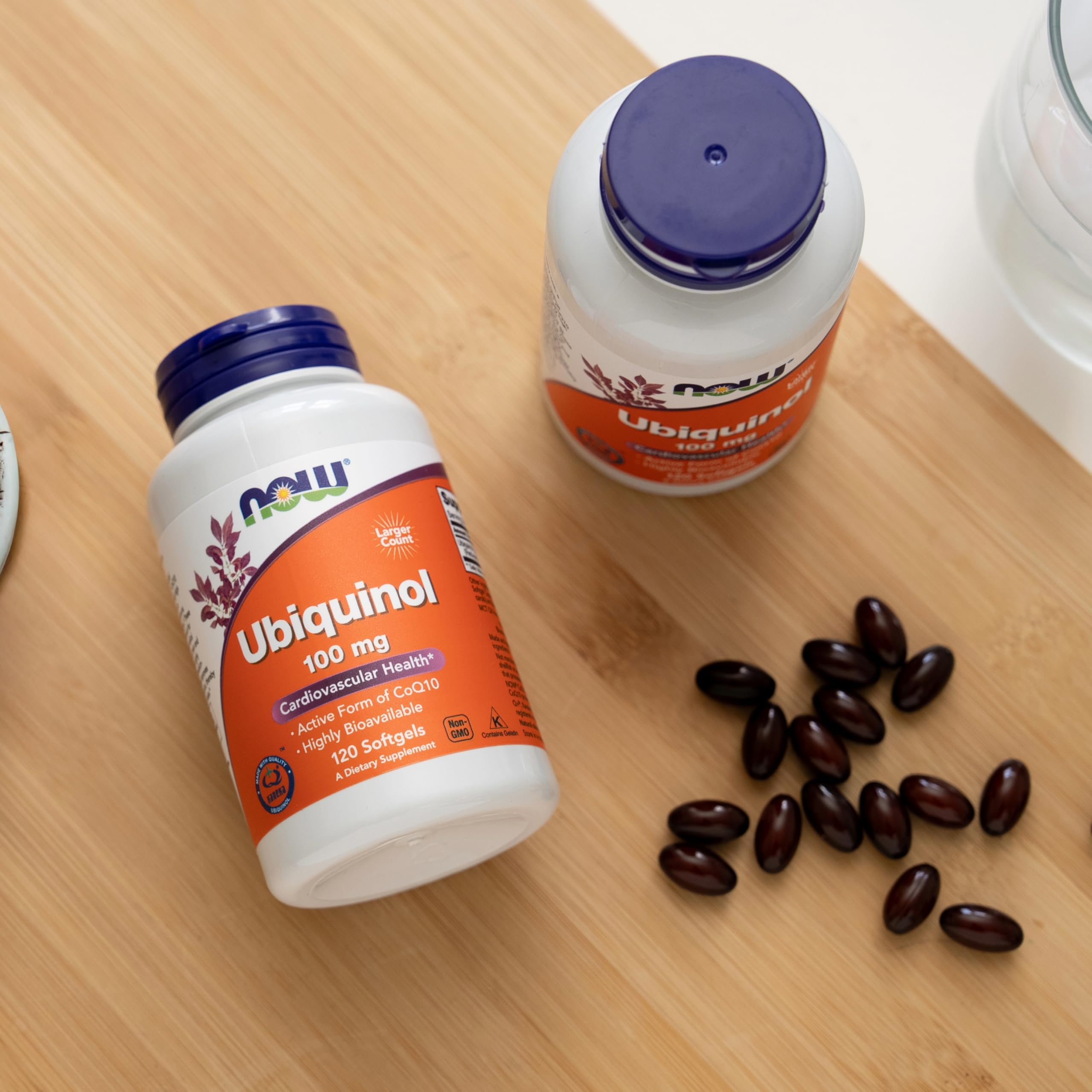 NOW Foods etiqueta con Kaneka Q+® mostrando ingrediente de calidad