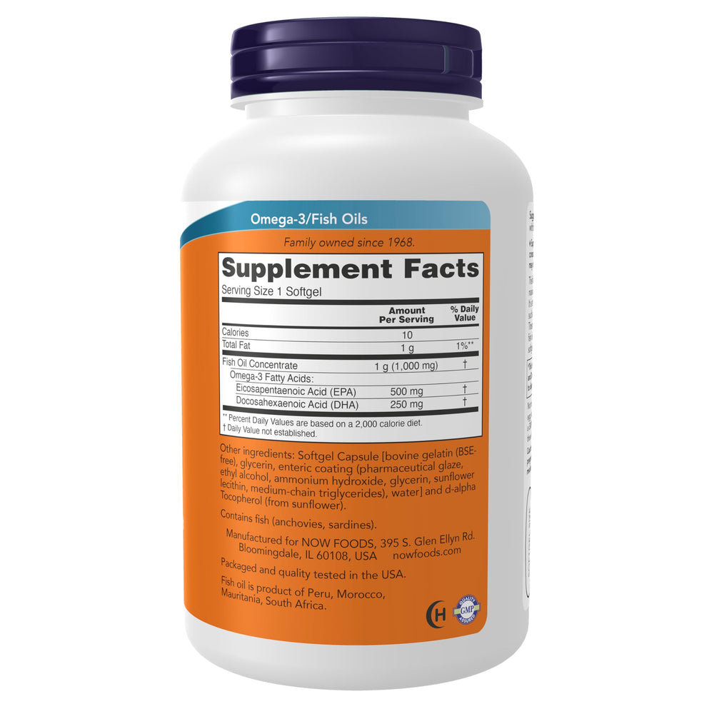 NOW Foods cápsula entérica en primer plano destacando control de olor y tolerancia