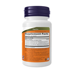 NOW Foods cápsula vegetal abierta mostrando contenido resistente al ácido y estabilidad