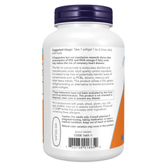 NOW Foods goteo de aceite de pescado para ver textura pura