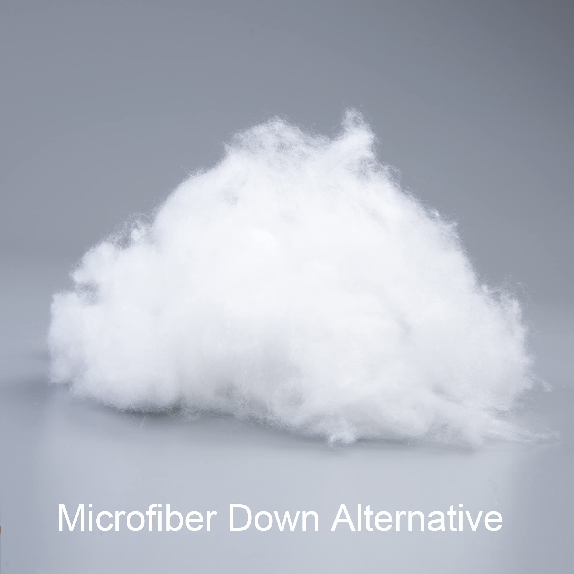 NTBAY detalle del relleno de microfibra mostrando suavidad y volumen