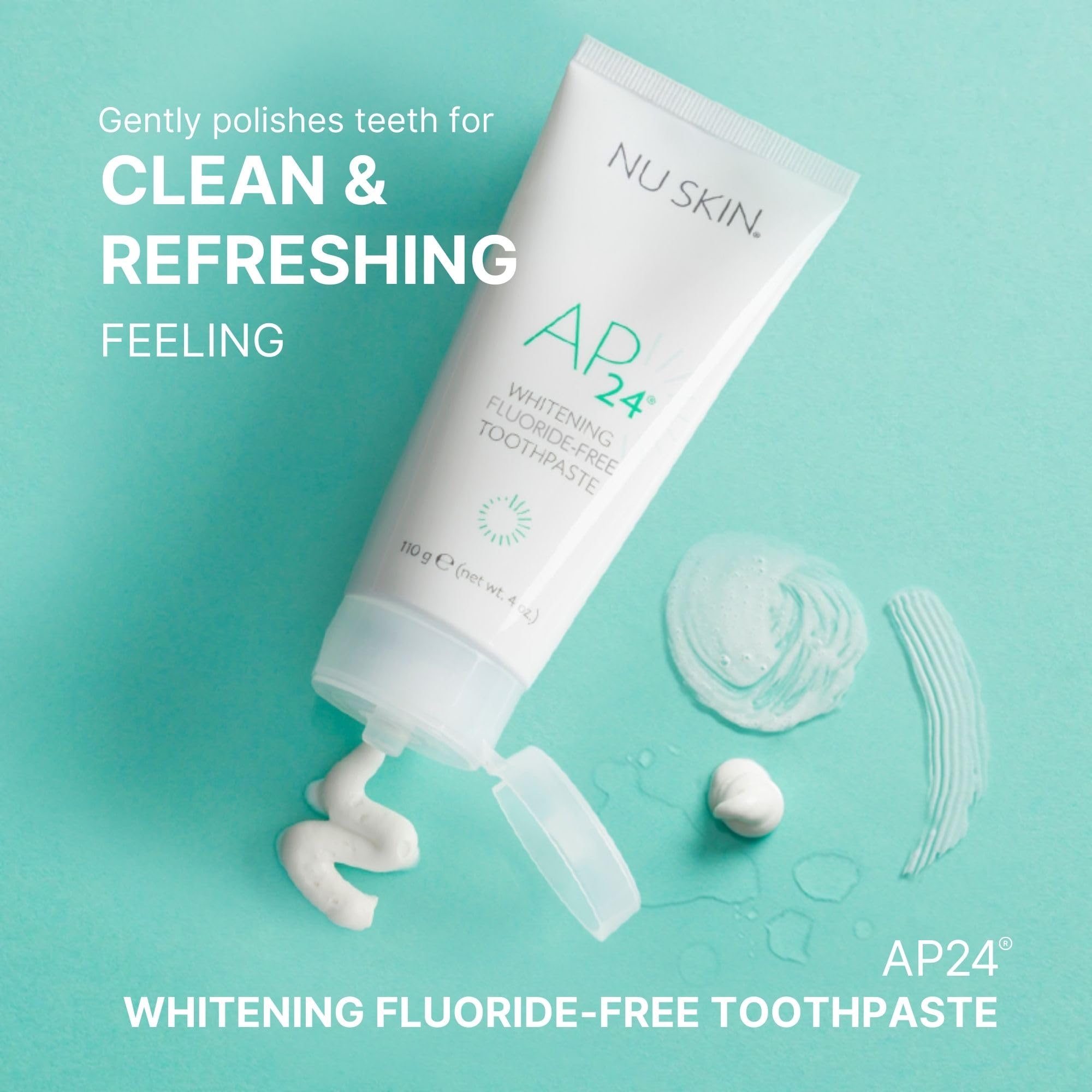 Nu Skin textura cremosa de la pasta que ayuda a pulir dientes