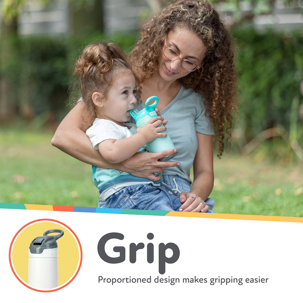 Nuby primer plano del pico de silicona, suave para encías infantiles