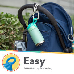 Nuby lateral mostrando diseño ergonómico para manos pequeñas