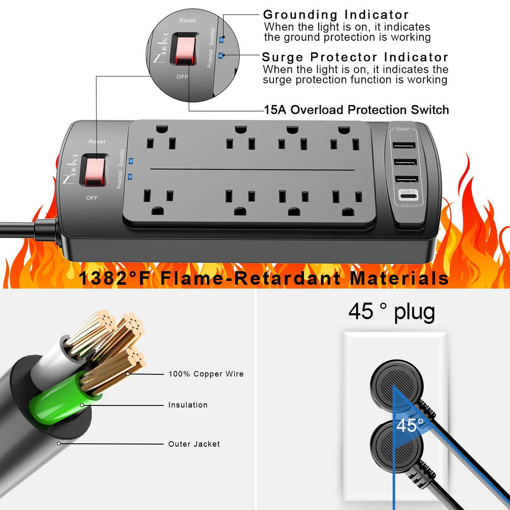 Nuetsa etiqueta ETL indicando certificación y tranquilidad en seguridad eléctrica