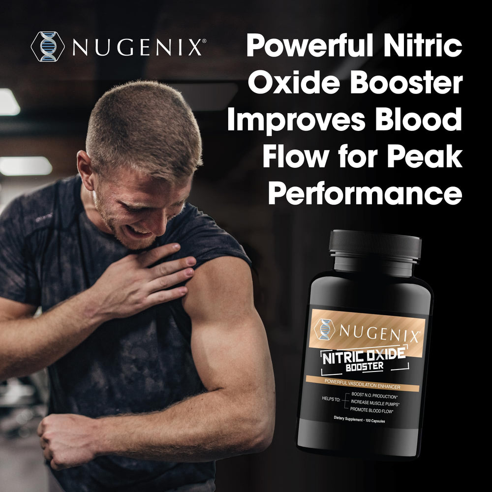 Nugenix caja y etiqueta con información nutricional visible y clara