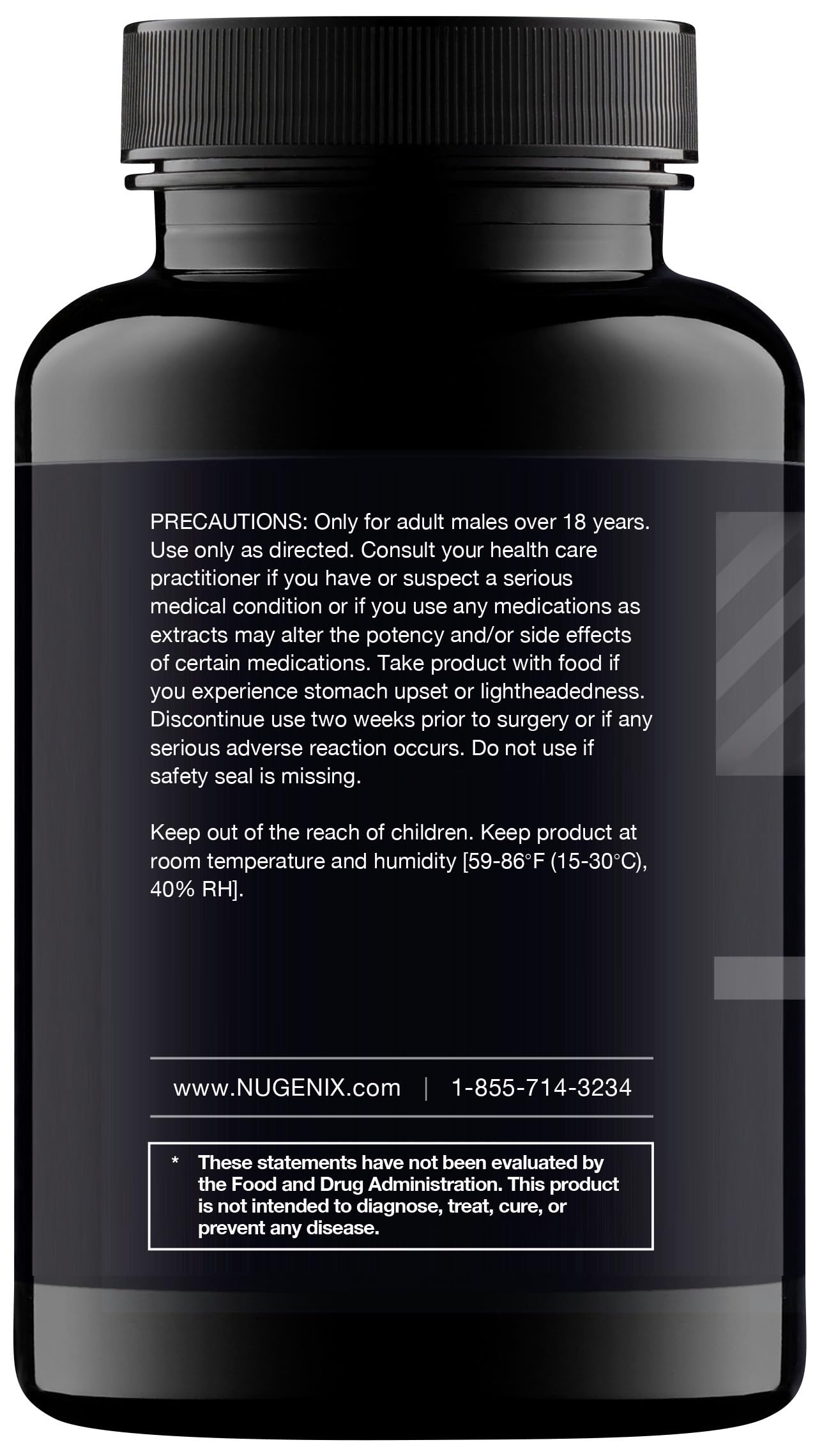 Etiqueta Nugenix Total-T con ingredientes clave para confianza del comprador